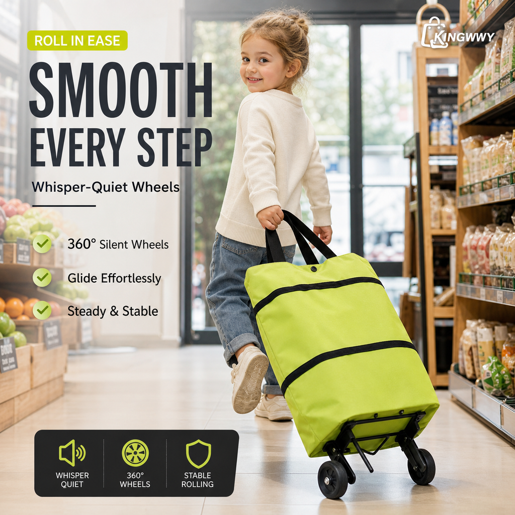 2-in-1 Foldable Shopping Cart