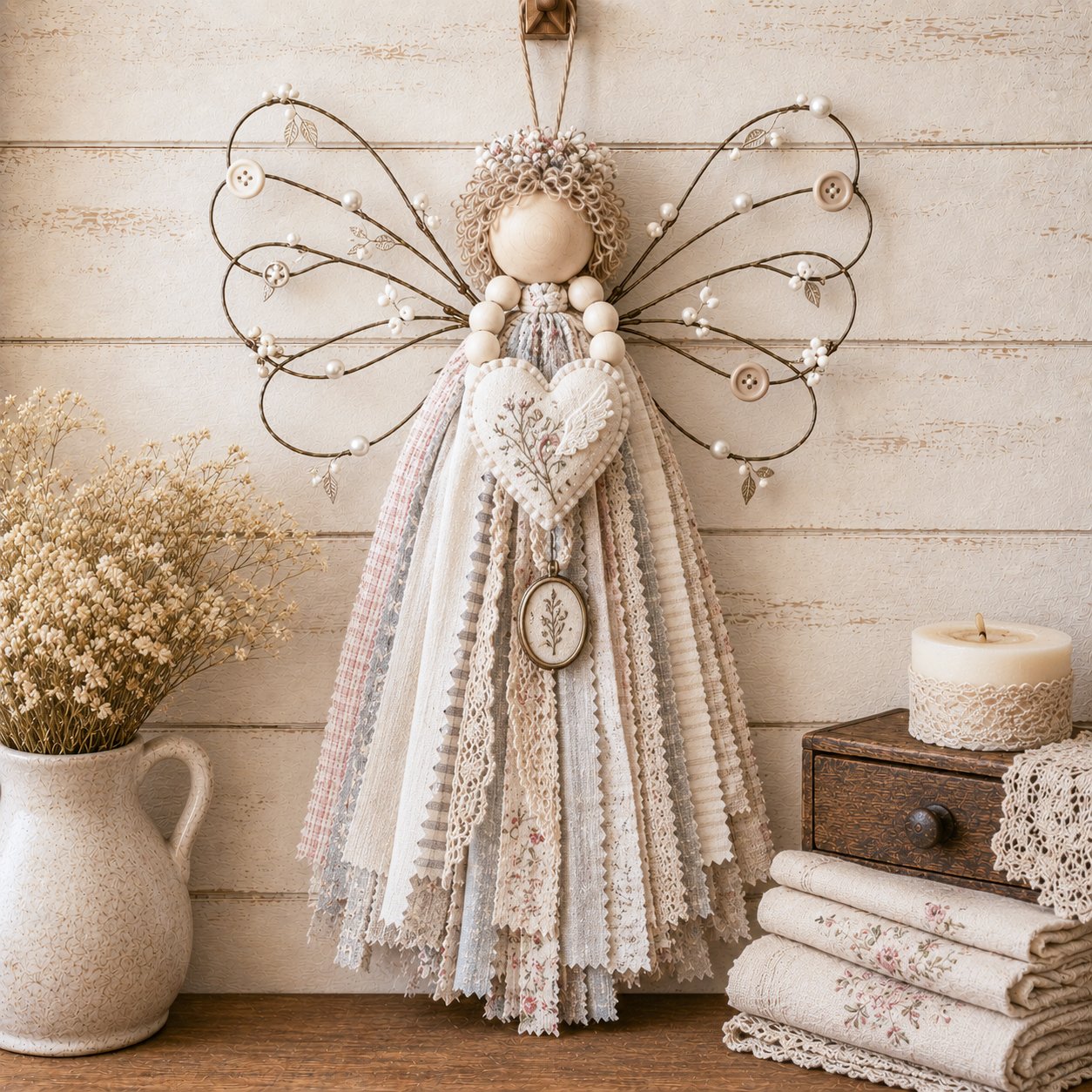 Angel Fabric Hanging DIY Kit
