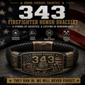 🔥 343 Firefighter Honor Bracelet – Made by Retired Firefighter