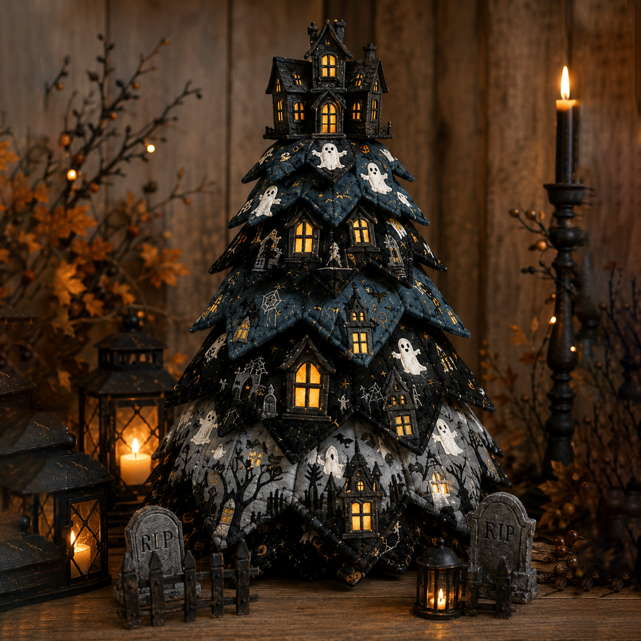DIY Halloween Quilted Fabric Tree Kit(📦Buy 2 Free Shipping)