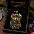 Vietnam Veteran All Gave Some Some Gave All Tribute Dog Tag Necklace