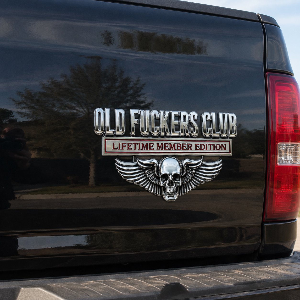 OLD F*CKERS CLUB Metal Car Emblem