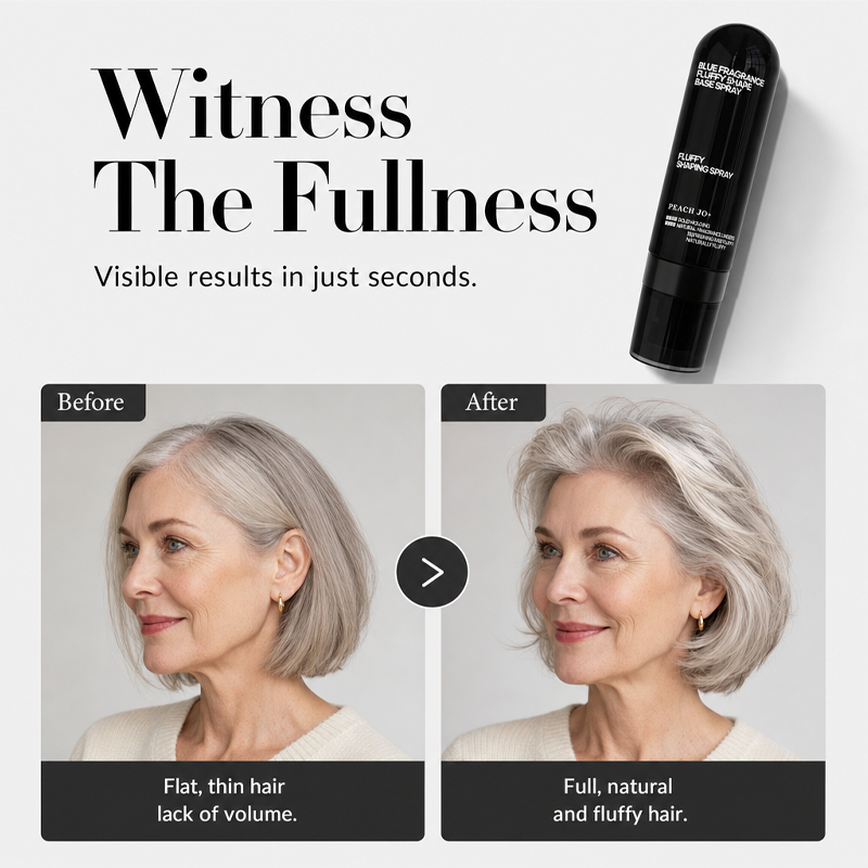Fluffy Hair Shaping Spray Long Lasting Volumizing Mist with Peach Fragrance